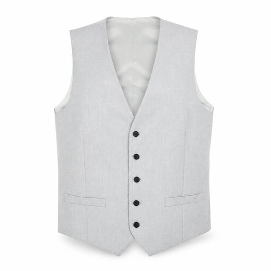 Marks & Spencer Mens Grey Polyester Jacket Suit Waistcoat Size 40 Regular