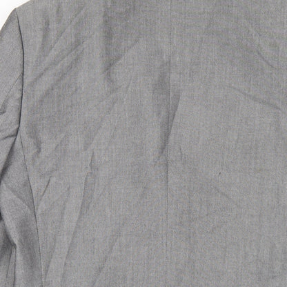 Next Mens Grey Polyester Jacket Blazer Size 38 Regular