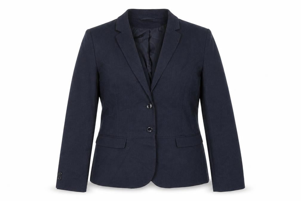 Montego Womens Blue Polyester Jacket Blazer Size 18