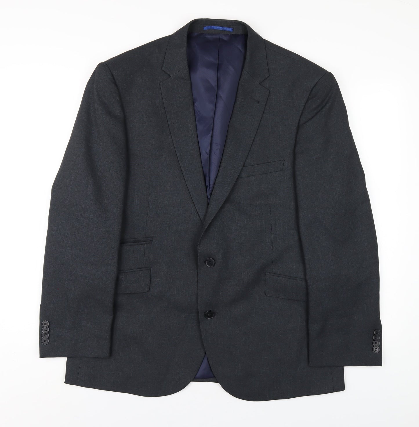 Taylor & Wright Mens Grey Polyester Jacket Blazer Size 42 Regular
