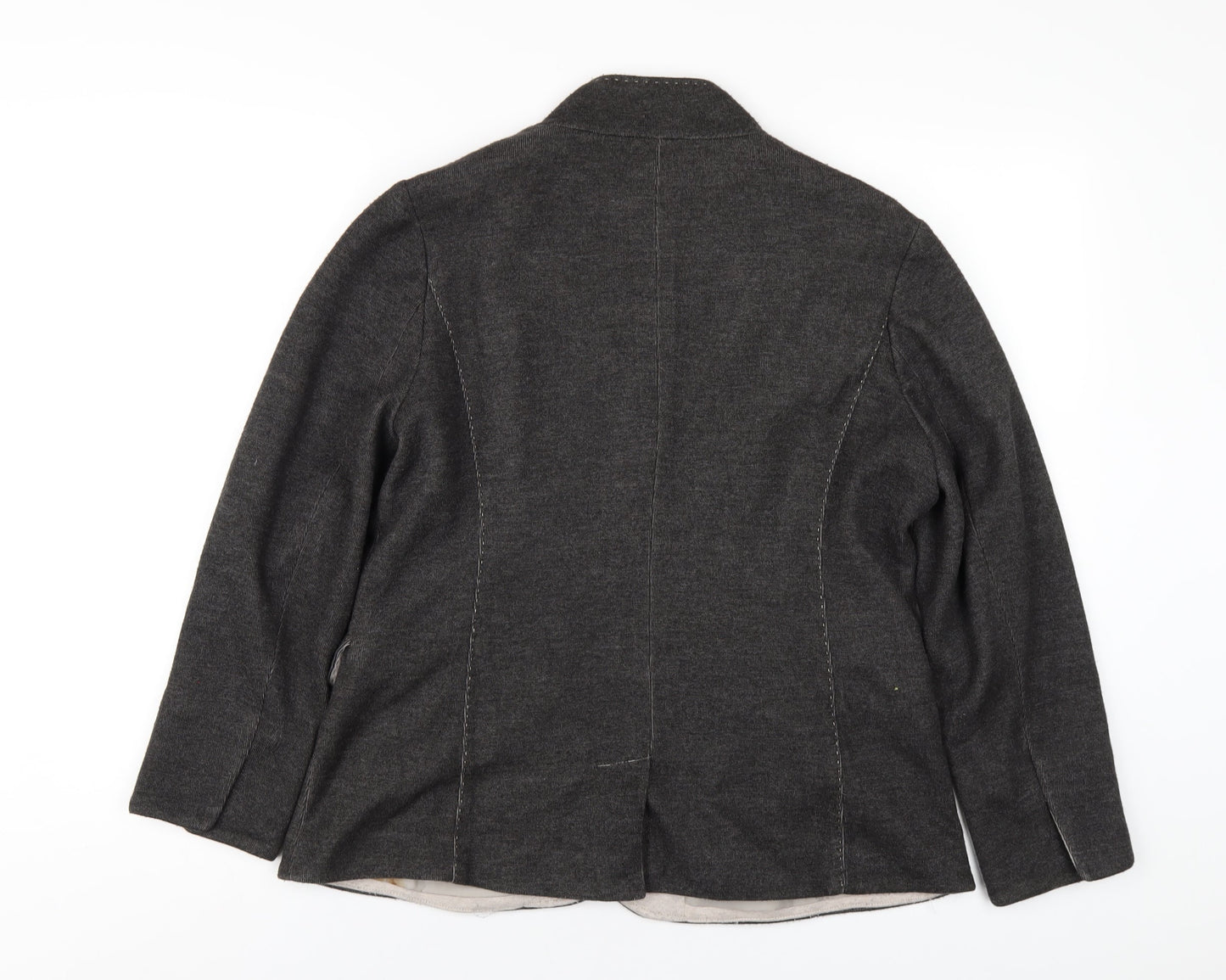 Coldwater Creek Womens Grey Jacket Size 10 Button