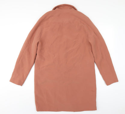 Back view of Vera Moda women’s orange jacket blazer, size XS, button