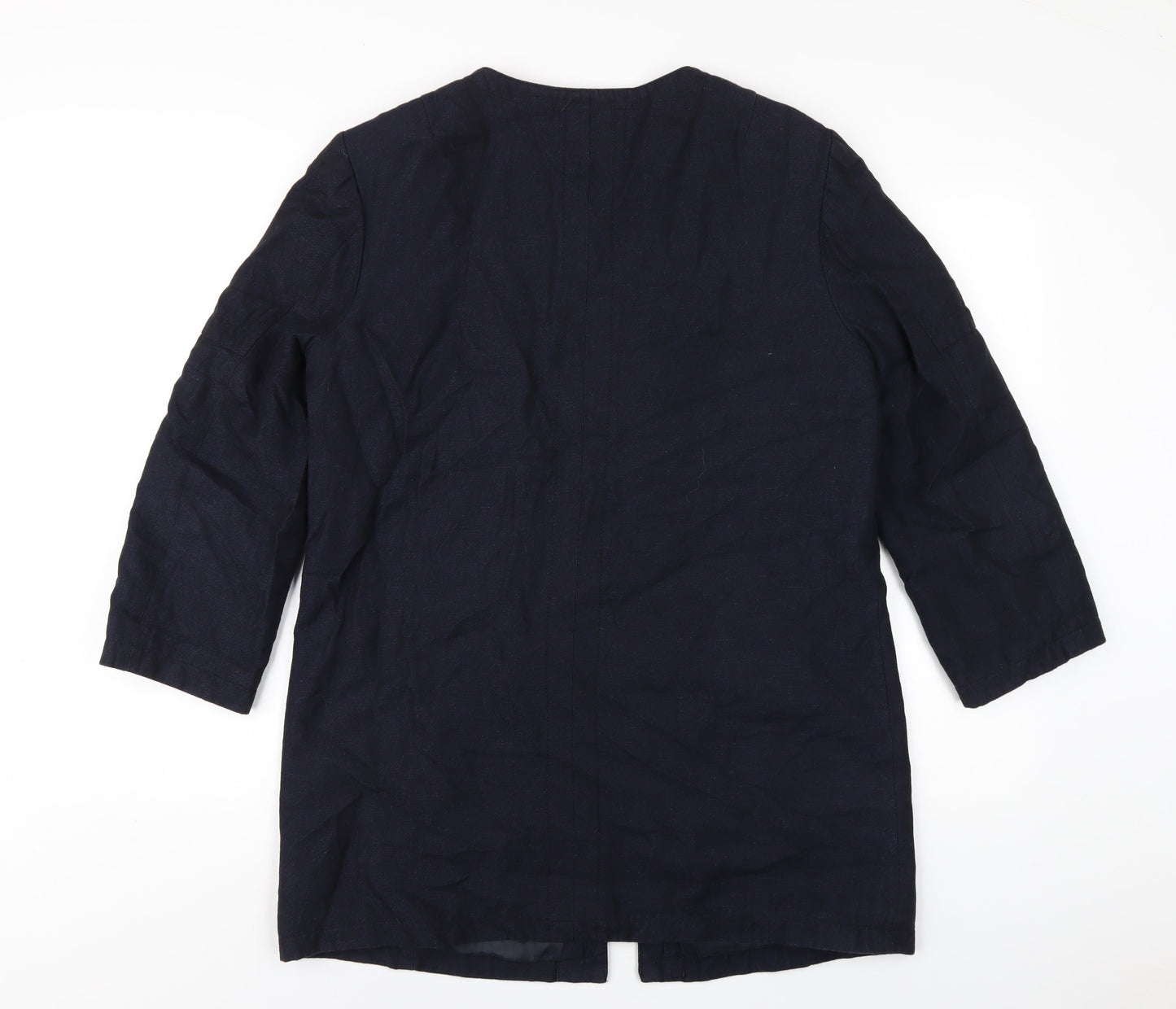 H&M Womens Blue Jacket Coat Size 12 Zip