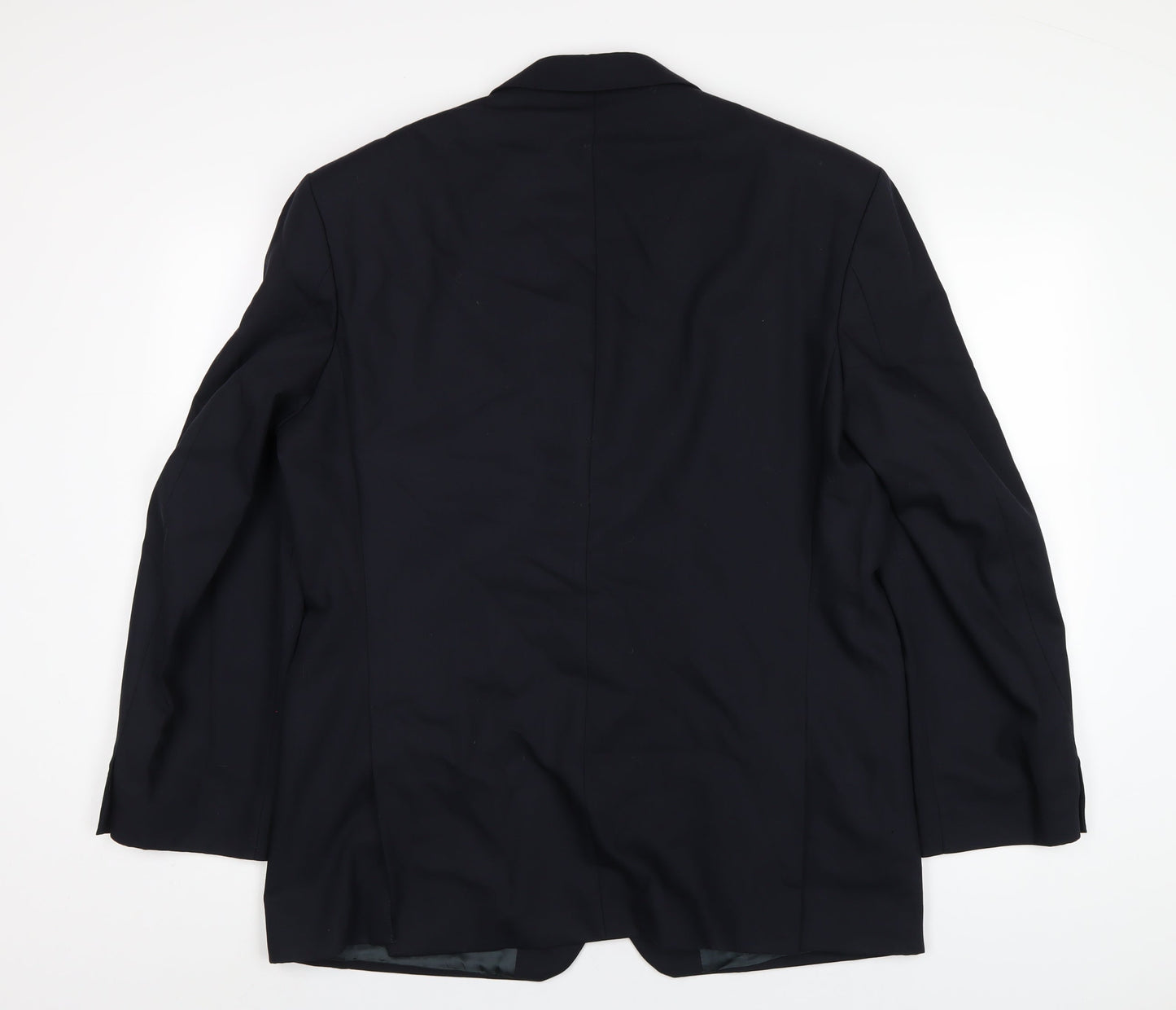 Marks and Spencer Mens Blue Wool Jacket Blazer Size 42 Regular