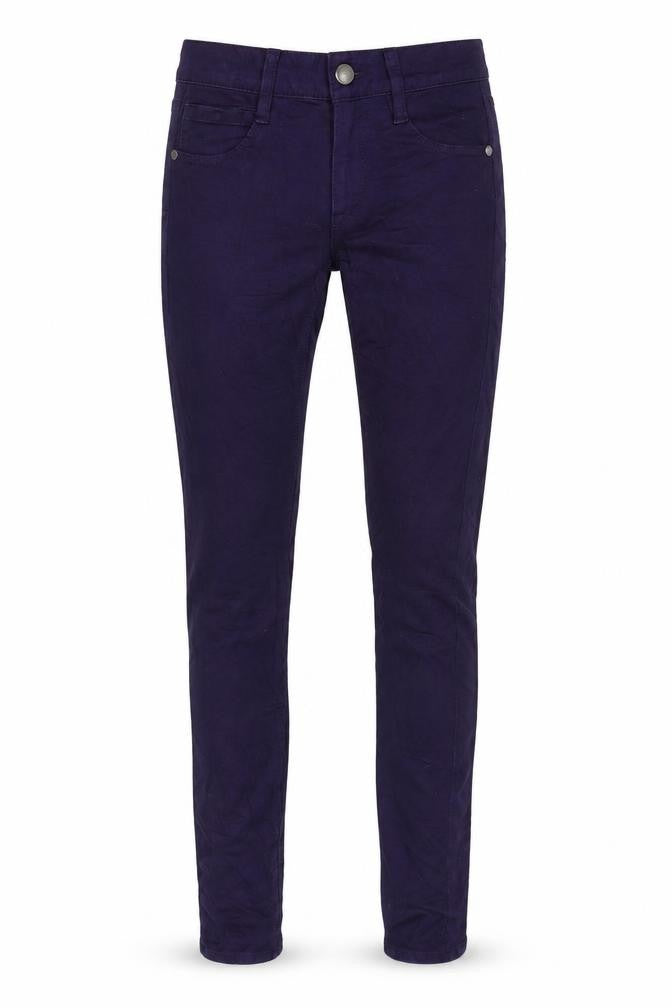 FC Jeans Womens Purple Cotton Blend Tapered Jeans Size 6 L31.5 in Regular Zip