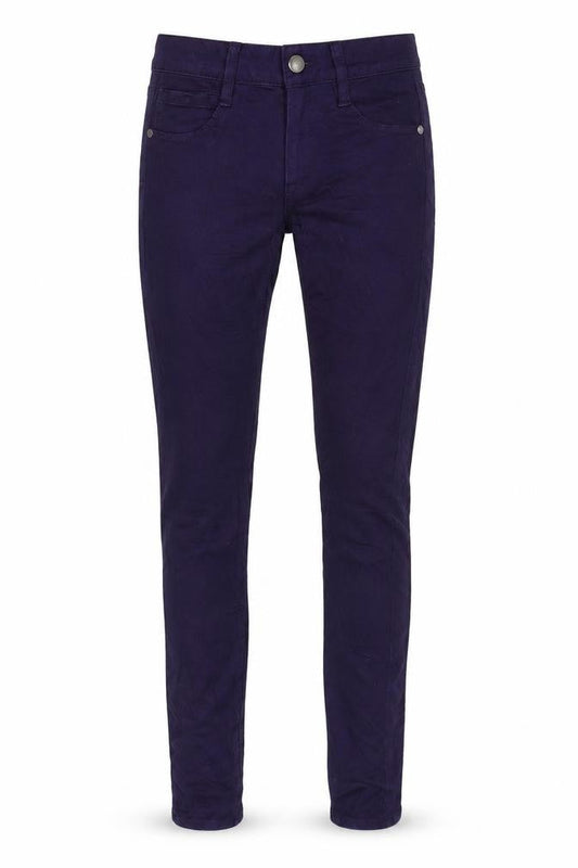 FC Jeans Womens Purple Cotton Blend Tapered Jeans Size 6 L31.5 in Regular Zip