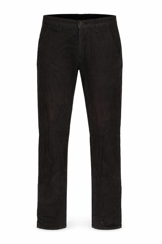 Leaves Plus Mens Brown Cotton Blend Straight Jeans Size 30 in L32 in Regular Zip