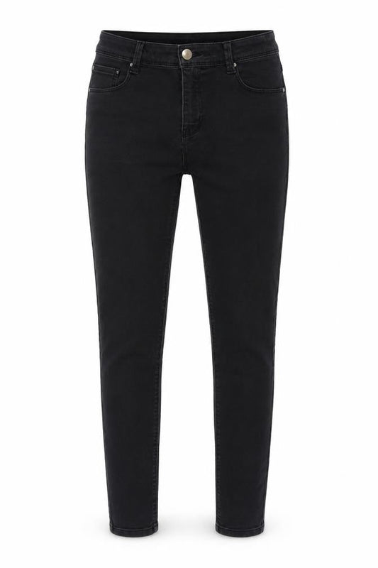 Dorothy Perkins Womens Grey Cotton Blend Tapered Jeans Size 6 L27 in Regular Zip