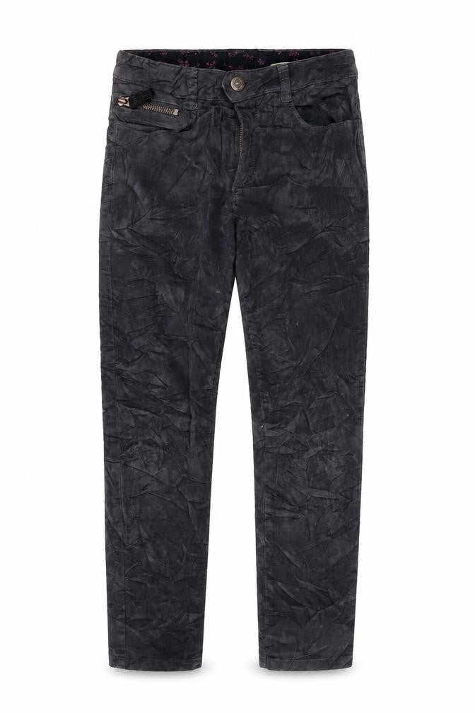 Zara Girls Grey Cotton Capri Trousers Size 9-10 Years L23 in Regular Zip