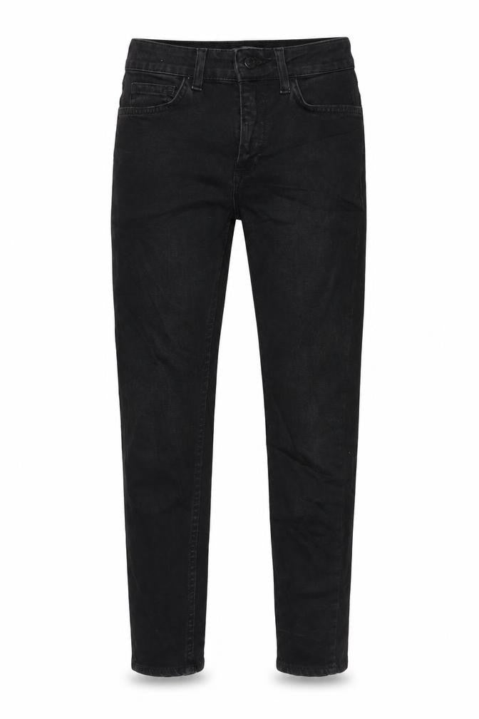 New Look Womens Grey Cotton Blend Tapered Jeans Size 6 L24 in Regular Zip