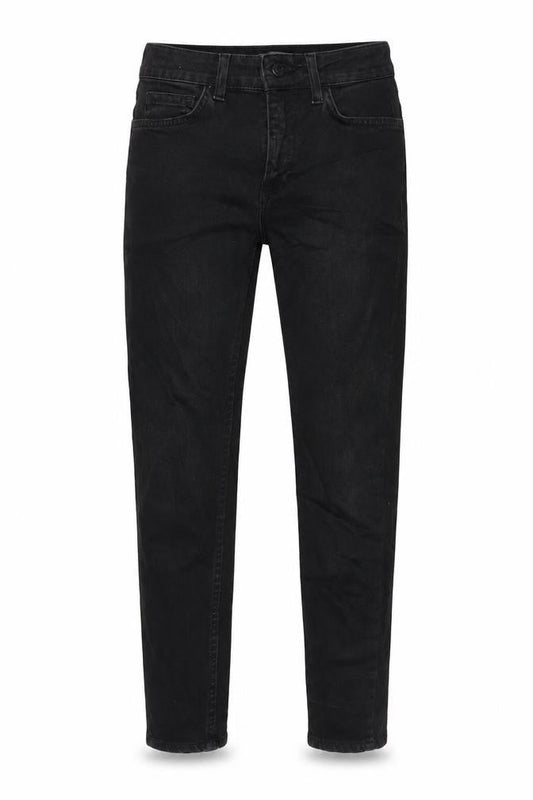 New Look Womens Grey Cotton Blend Tapered Jeans Size 6 L24 in Regular Zip