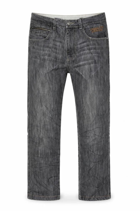 George Mens Grey Cotton Straight Jeans Size 32 in L29 in Regular Zip