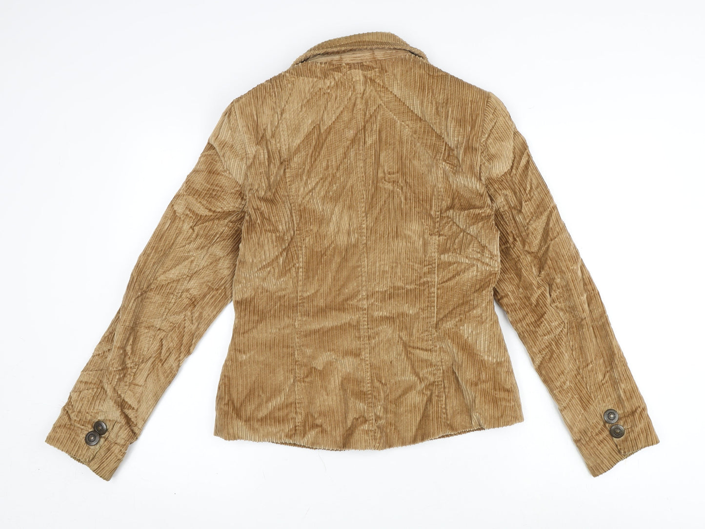 Marks and Spencer Womens Brown Jacket Size 12 Button