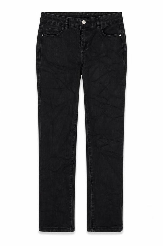 TU Womens Grey Cotton Blend Straight Jeans Size 10 L27 in Regular Zip
