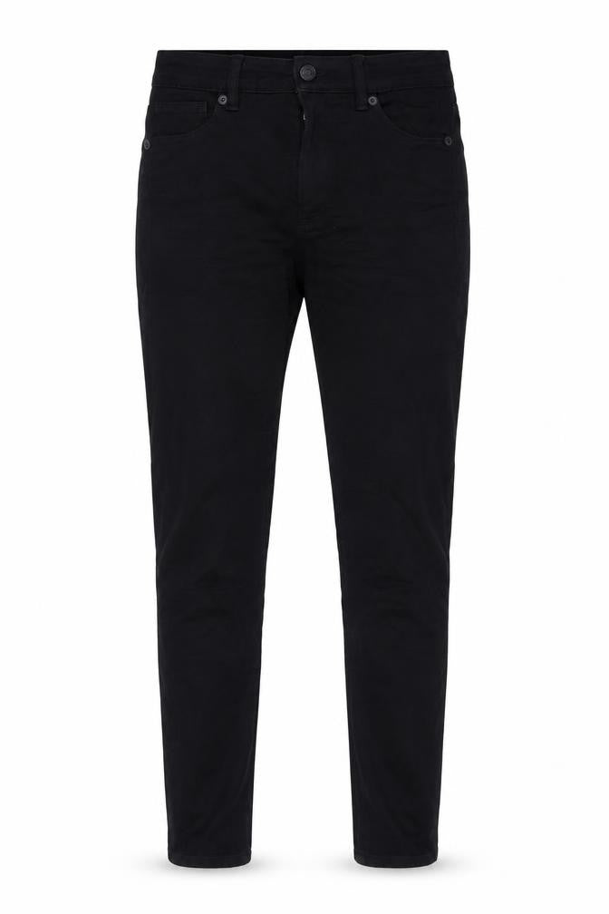 Monki Womens Black Cotton Blend Tapered Jeans Size 28 in L25 in Regular Zip