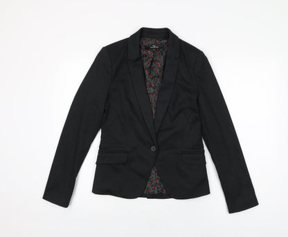 Next Womens Black Polyester Jacket Suit Jacket Size 8