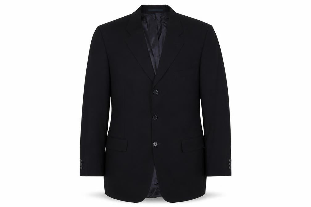 Scott & Taylor Mens Black Polyester Jacket Suit Jacket Size 42 Regular