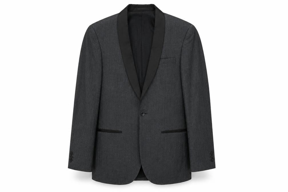 NEXT Mens Grey Polyester Jacket Suit Jacket Size 36 Regular