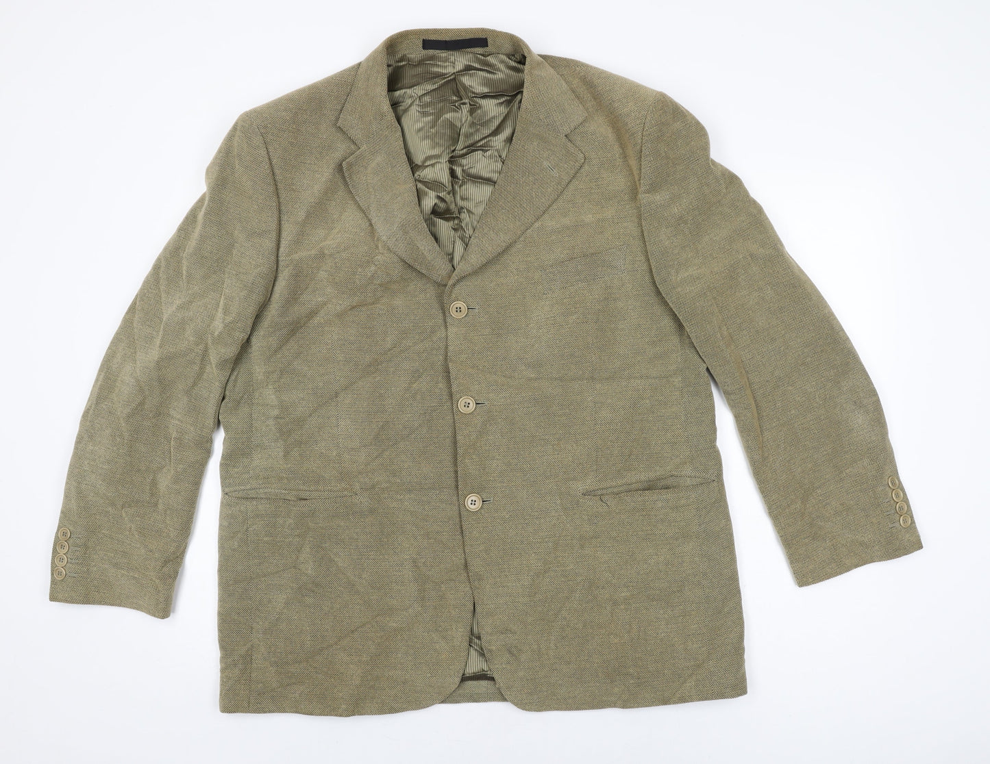 Marks and Spencer Mens Beige Cotton Jacket Suit Jacket Size 44 Regular