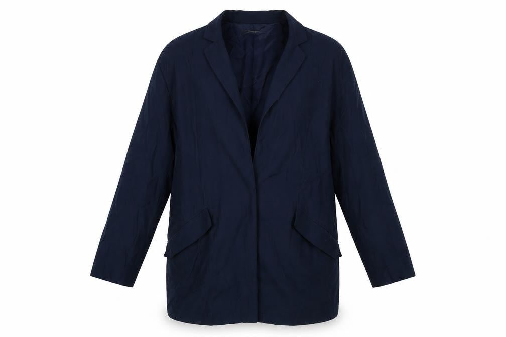 Mango Womens Blue Jacket Size S Button