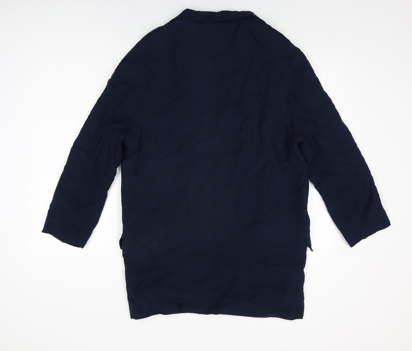 Mango Womens Blue Jacket Size S Button