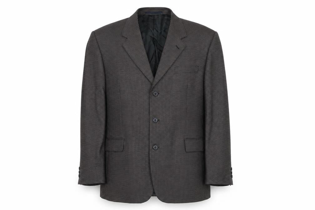 Principles Mens Brown Geometric Wool Jacket Suit Jacket Size 44 Regular