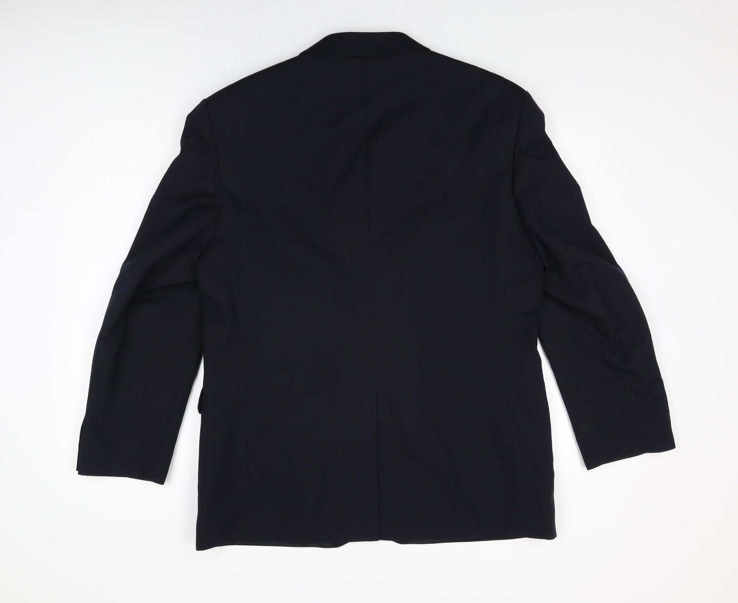 Burton Mens Blue Wool Jacket Suit Jacket Size 42 Regular