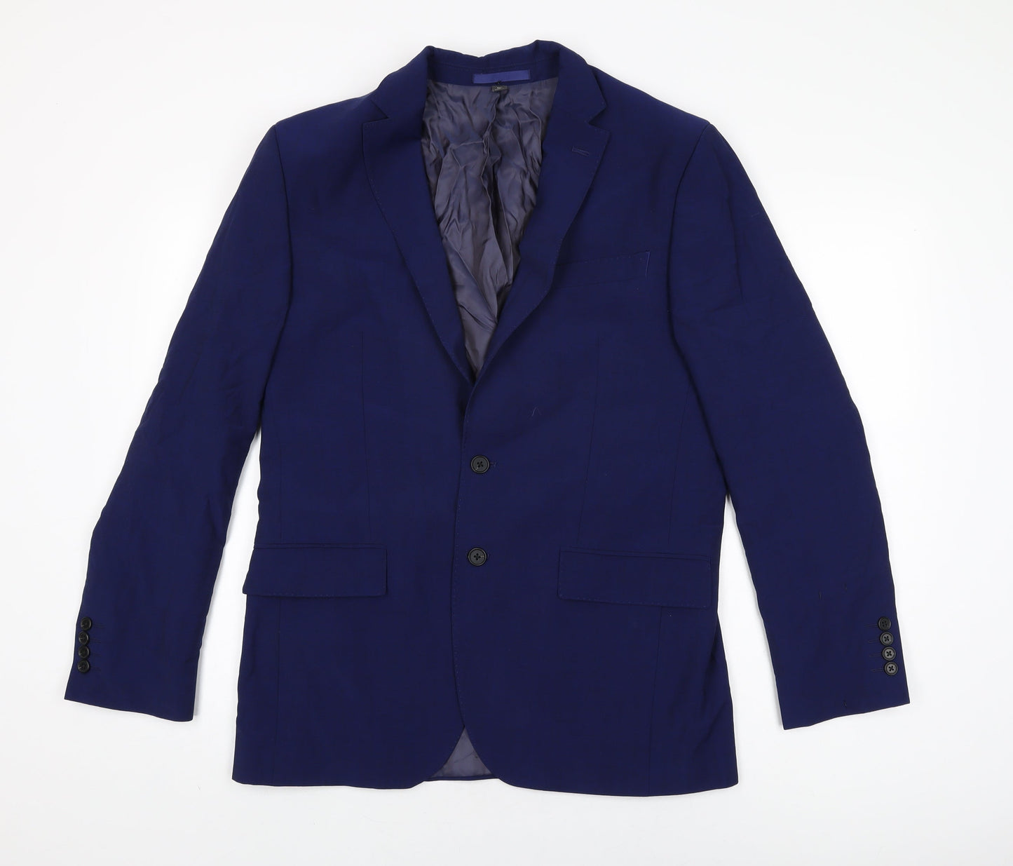 Marks and Spencer Mens Blue Wool Jacket Suit Jacket Size 40 Regular