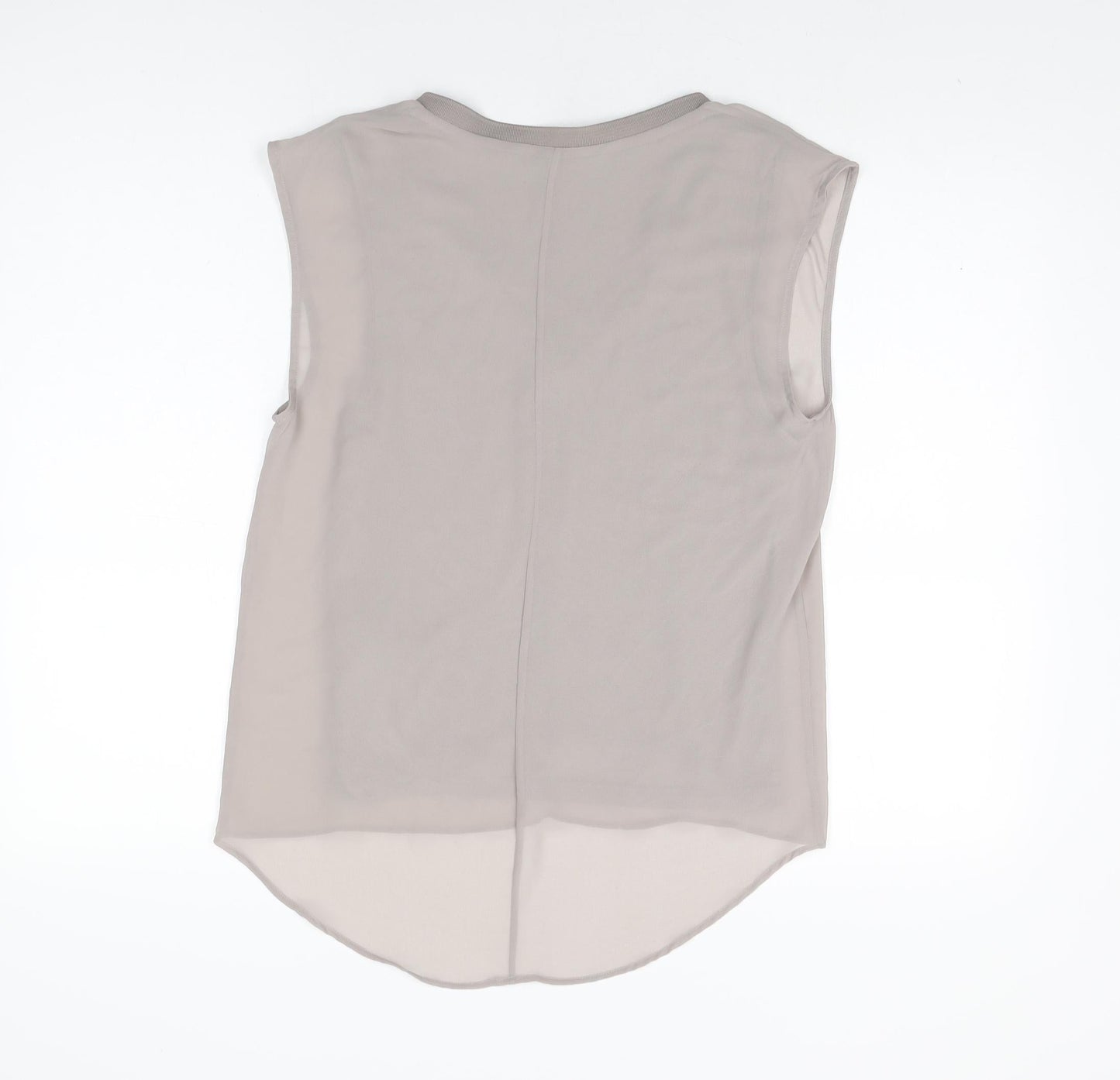Zara Womens Beige Polyester Basic Blouse Size XS V-Neck