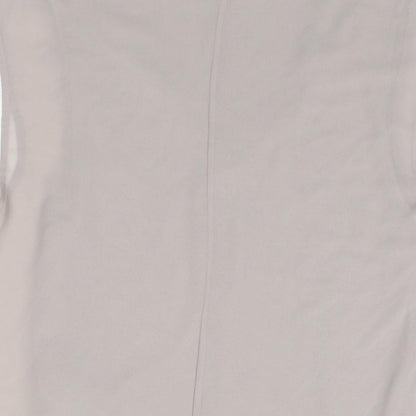 Zara Womens Beige Polyester Basic Blouse Size XS V-Neck