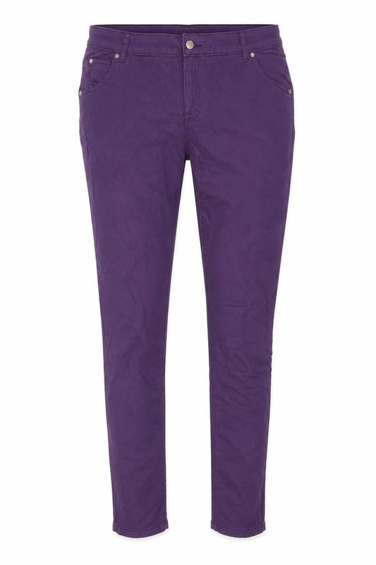 Marks & Spencer Womens Purple Cotton Skinny Jeans Size 32 in L30.5 in Regular Zip