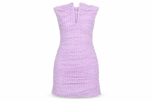 Bershka Womens Purple Polyester Mini Size XS Off the Shoulder Zip