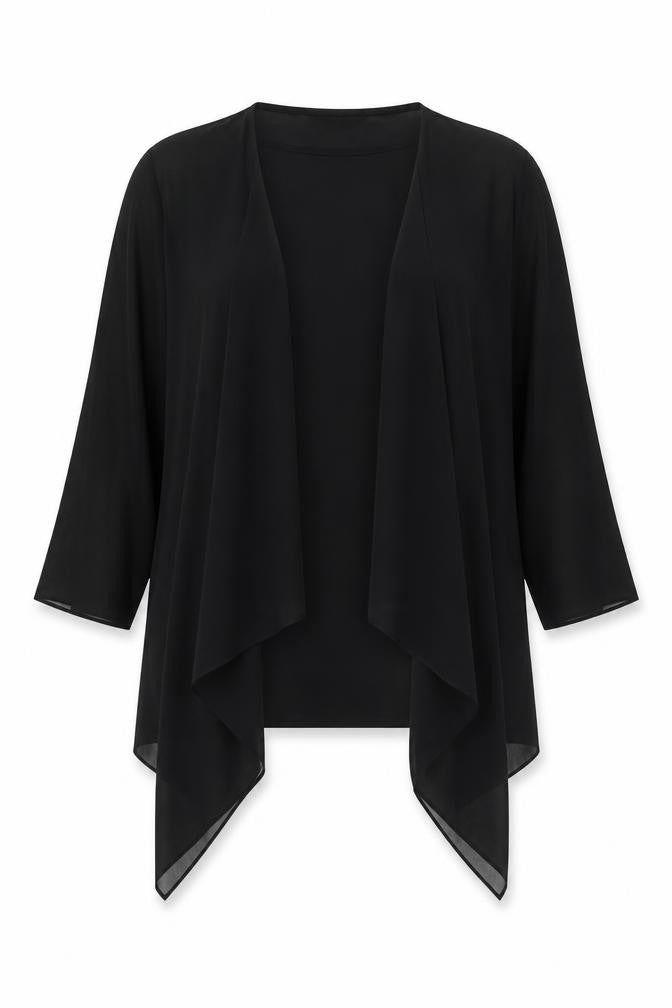 Colebrooke Womens Black V-Neck Viscose Cardigan Jumper Size L