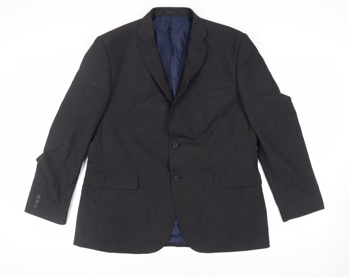 Scott & Taylor Mens Grey Polyester Jacket Suit Jacket Size 46 Regular