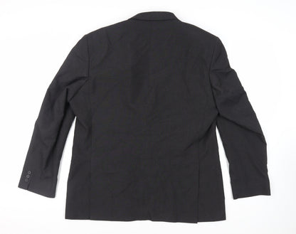Scott & Taylor Mens Grey Polyester Jacket Suit Jacket Size 46 Regular