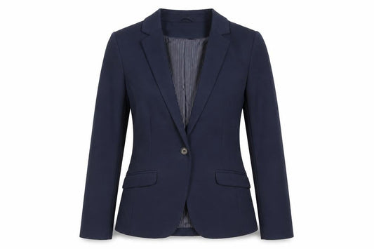 H&M Womens Blue Jacket Blazer Size 8 Button
