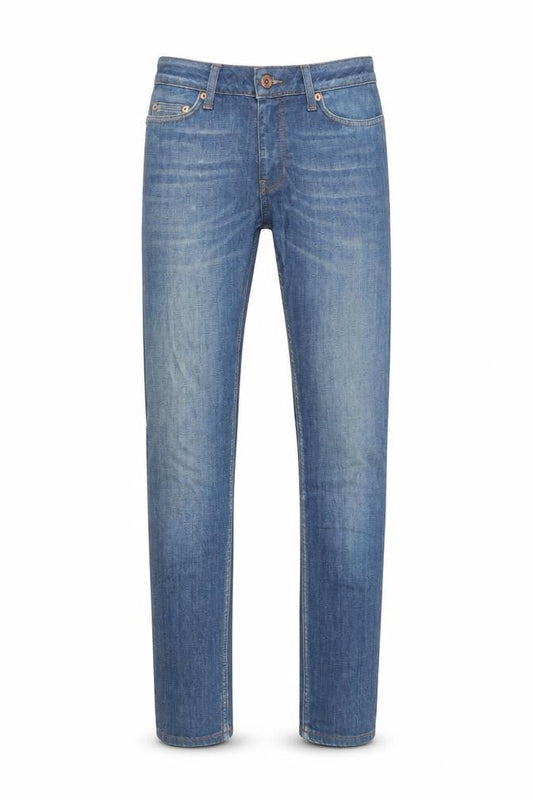 Topman Mens Blue Cotton Skinny Jeans Size 28 in L31 in Regular Zip