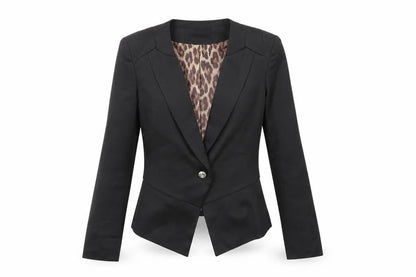 Attentif Womens Black Jacket Blazer Size 10 Button