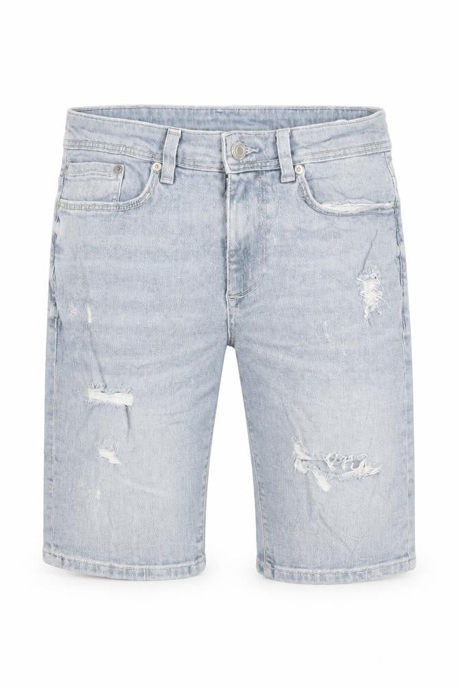 River Island Mens Blue Cotton Chino Shorts Size 28 in L11 in Regular Zip