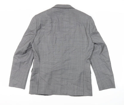 Next Mens Grey Wool Jacket Suit Jacket Size 40 Regular