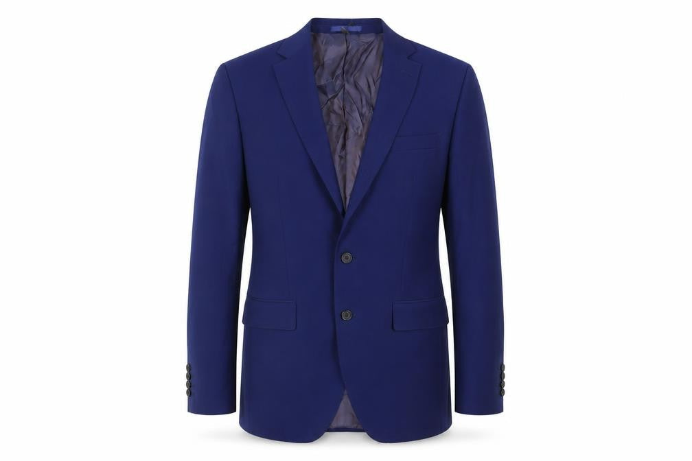 Marks & Spencer Mens Blue Wool Jacket Suit Jacket Size 40 Regular