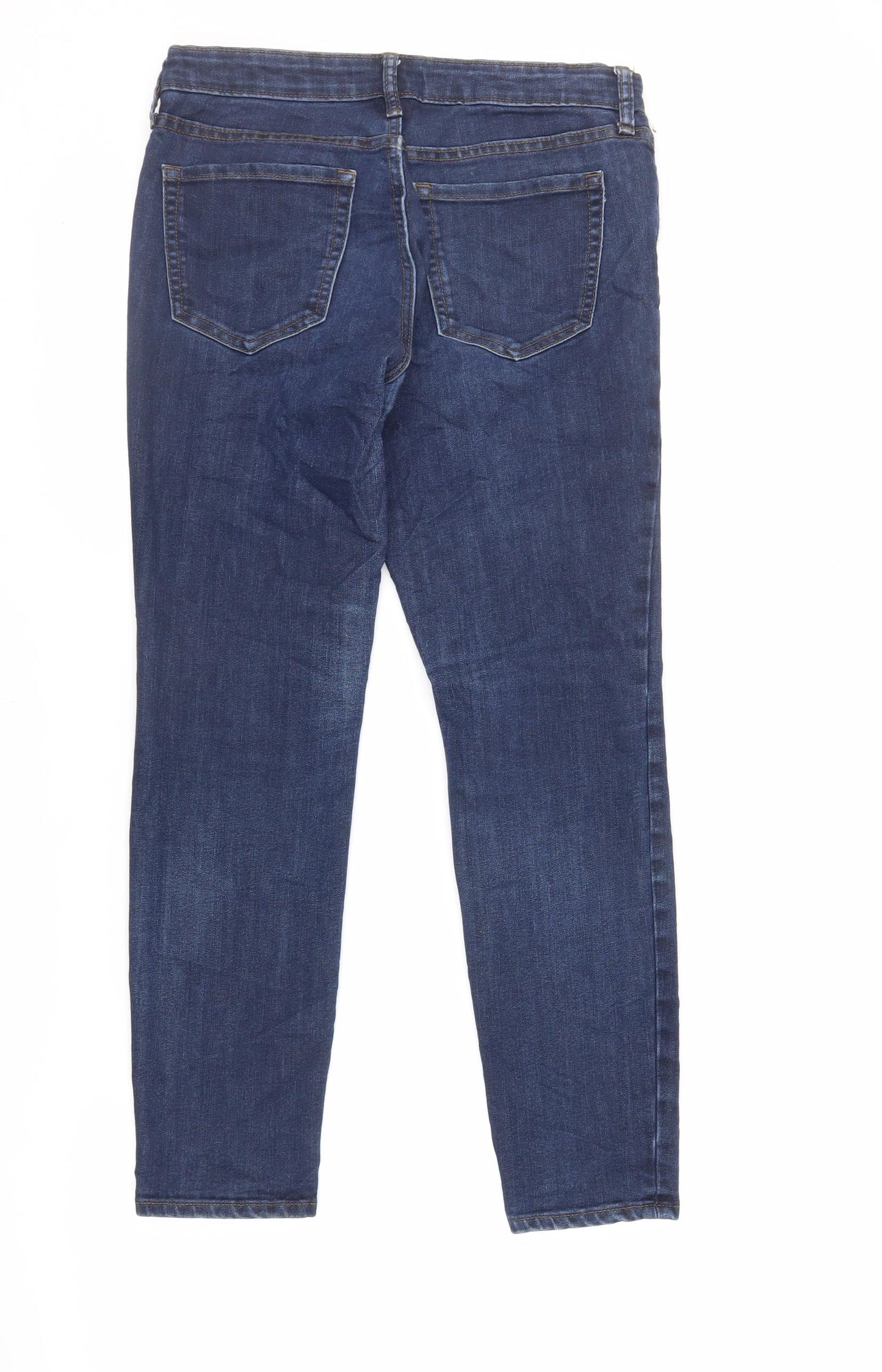 Gap Womens Blue Cotton Skinny Jeans Size 10 L27 in Regular Zip