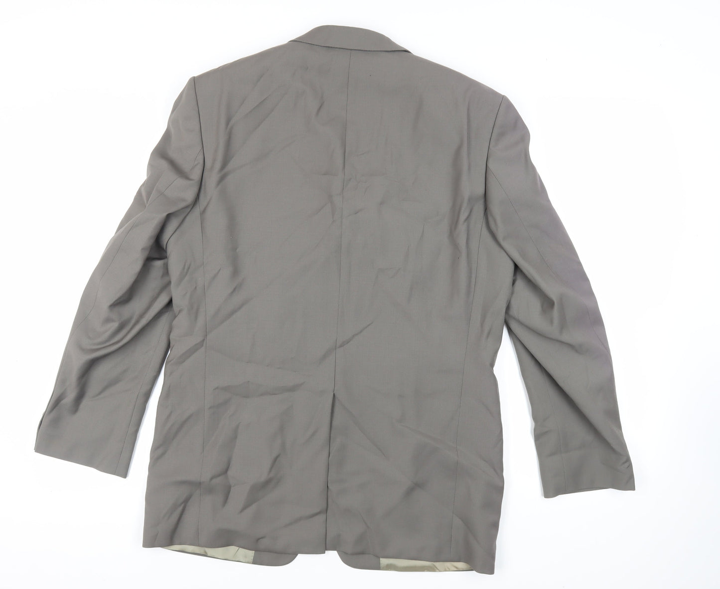 Reda Mens Green Wool Jacket Suit Jacket Size 40 Regular