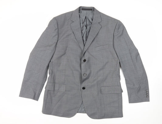 Marks and Spencer Mens Grey Wool Jacket Suit Jacket Size 42 Regular