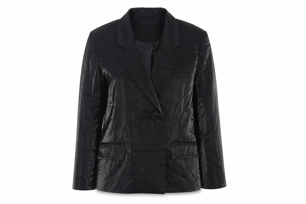 Nasty Gal Womens Black Jacket Blazer Size 12 Button