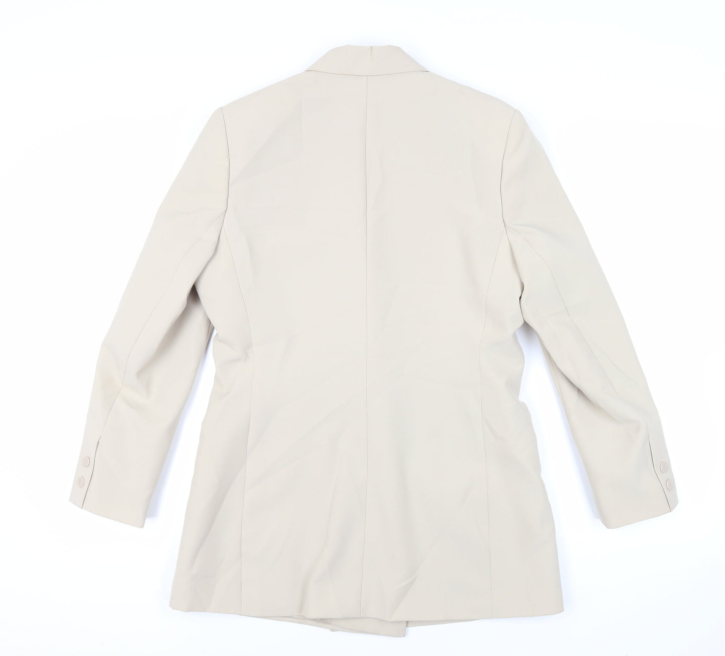 Modern Classics Womens Beige Jacket Blazer Size 12 Button