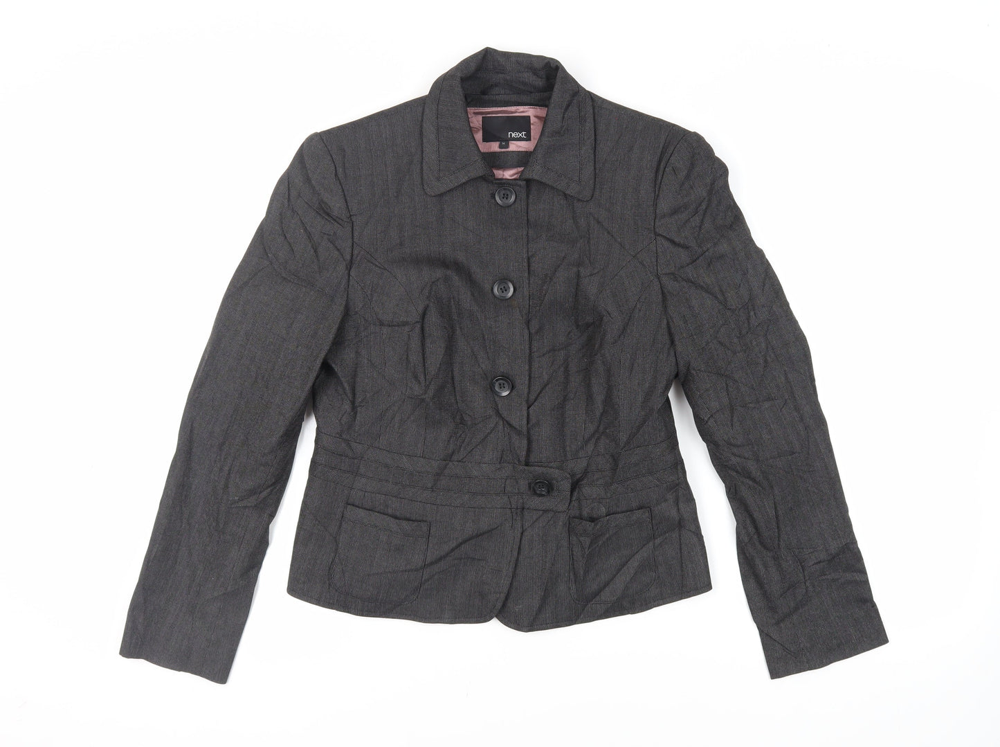 NEXT Womens Grey Jacket Blazer Size 14 Button