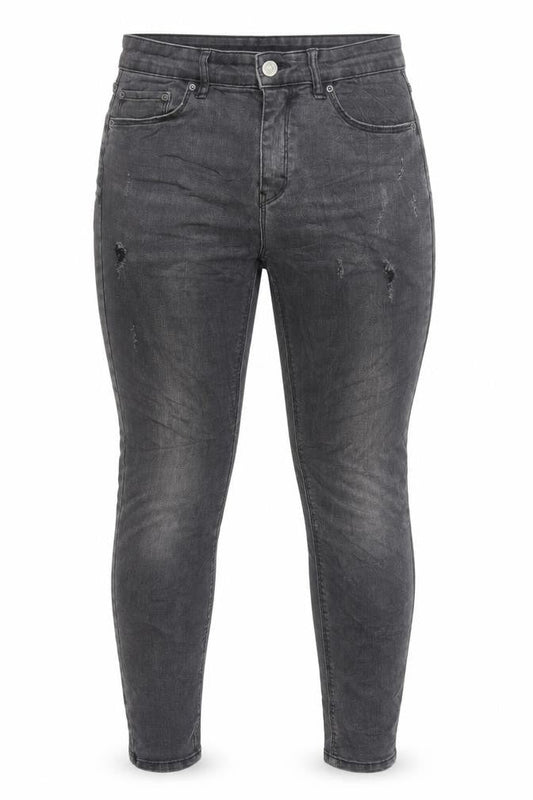 Pull&Bear Womens Grey Cotton Skinny Jeans Size 10 L28 in Regular Zip