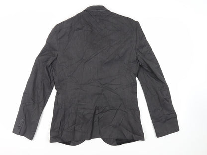 Next Mens Grey Polyester Jacket Suit Jacket Size 40 Regular