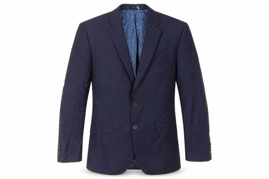 Simon Carter Mens Blue Wool Jacket Suit Jacket Size 40 Regular